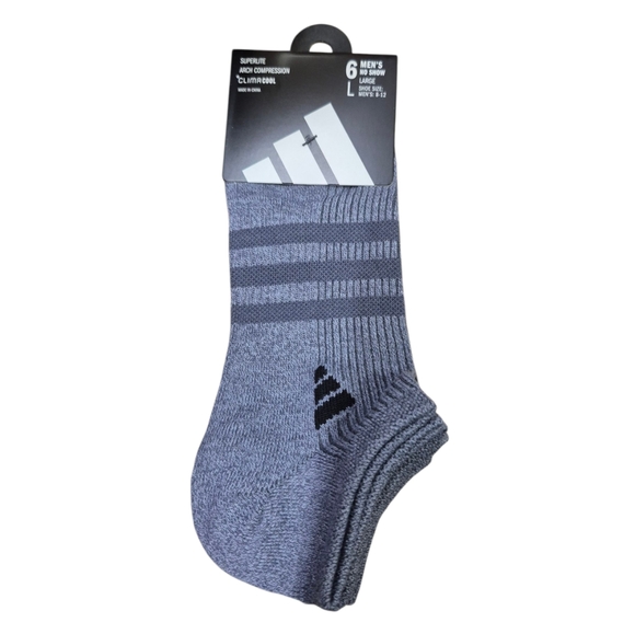 Adidas Men's Athletic Gray Socks - Picture 1 of 2